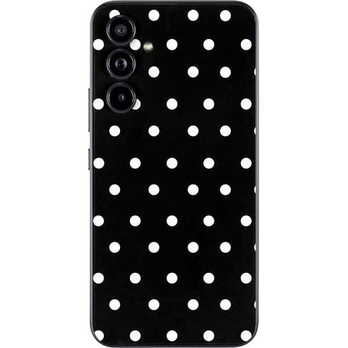 Black and White Polka Dots Galaxy A54 5G Skin