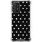 Black and White Polka Dots Galaxy A72 5G Clear Case