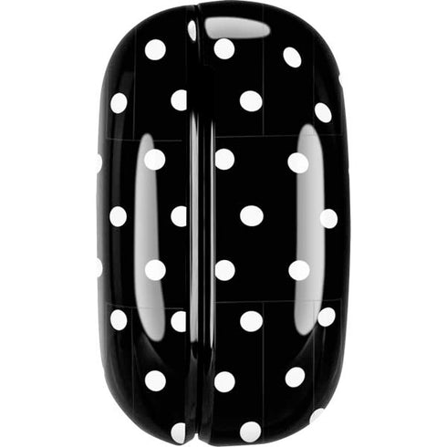 Black and White Polka Dots Galaxy Buds Pro Skin
