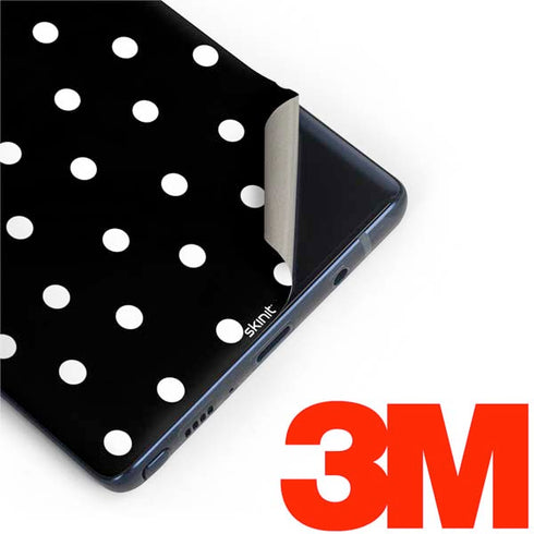 Black and White Polka Dots Galaxy Note 9 Skin