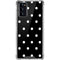 Black and White Polka Dots Galaxy Note20 5G Clear Case
