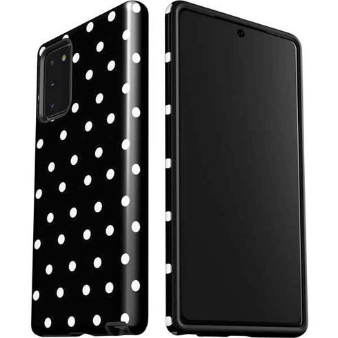 Black and White Polka Dots Galaxy Note20 5G Pro Case