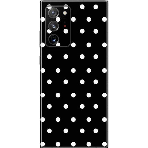 Black and White Polka Dots Galaxy Note20 Ultra 5G Skin
