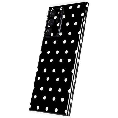 Black and White Polka Dots Galaxy Note20 Ultra 5G Skin