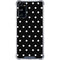 Black and White Polka Dots Galaxy S20 FE Clear Case