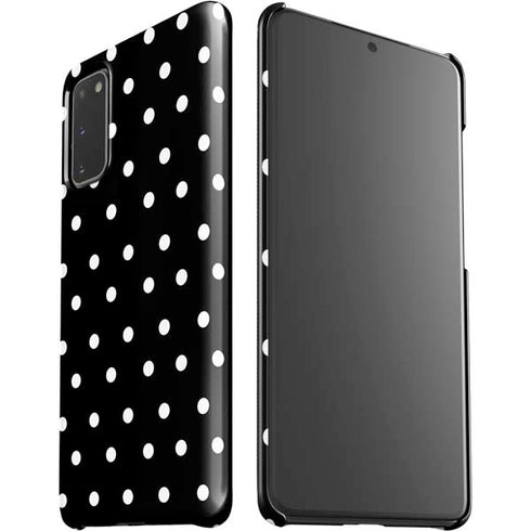 Black and White Polka Dots Galaxy S20 Lite Case