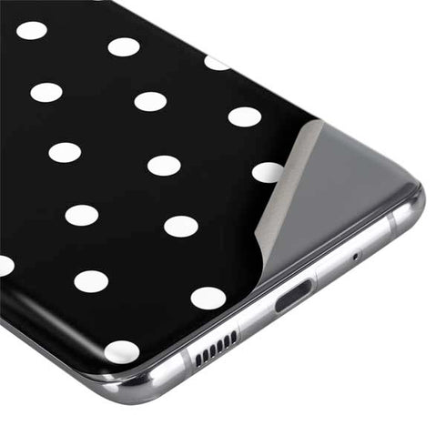Black and White Polka Dots Galaxy S20 Ultra 5G Skin