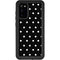Black and White Polka Dots Galaxy S20 Waterproof Case
