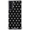 Black and White Polka Dots Galaxy S21 5G Clear Case