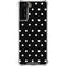 Black and White Polka Dots Galaxy S21 FE Clear Case