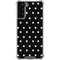 Black and White Polka Dots Galaxy S21 Plus 5G Clear Case