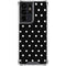 Black and White Polka Dots Galaxy S21 Ultra 5G Clear Case