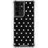 Black and White Polka Dots Galaxy S21 Ultra 5G Clear Case