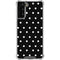 Black and White Polka Dots Galaxy S22 Plus Clear Case