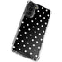 Black and White Polka Dots Galaxy S22 Plus Clear Case
