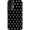 Black and White Polka Dots Galaxy S22 Plus Pro Case