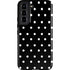 Black and White Polka Dots Galaxy S22 Pro Case