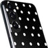 Black and White Polka Dots Galaxy S22 Skin
