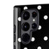 Black and White Polka Dots Galaxy S22 Ultra Pro Case