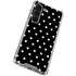 Black and White Polka Dots Galaxy S23 Clear Case