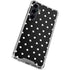 Black and White Polka Dots Galaxy S23 FE Clear Case