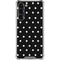 Black and White Polka Dots Galaxy S23 Plus Clear Case