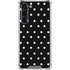 Black and White Polka Dots Galaxy S23 Plus Clear Case