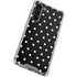 Black and White Polka Dots Galaxy S23 Plus Clear Case