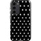 Black and White Polka Dots Galaxy S23 Plus Pro Case