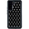 Black and White Polka Dots Galaxy S23 Plus Waterproof Case