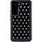 Black and White Polka Dots Galaxy S23 Waterproof Case