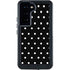 Black and White Polka Dots Galaxy S23 Waterproof Case