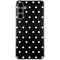 Black and White Polka Dots Galaxy S24 Plus Clear Case