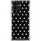 Black and White Polka Dots Galaxy S24 Ultra Clear Case