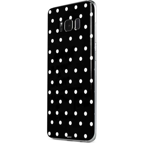 Black and White Polka Dots Galaxy S8 Plus Skin