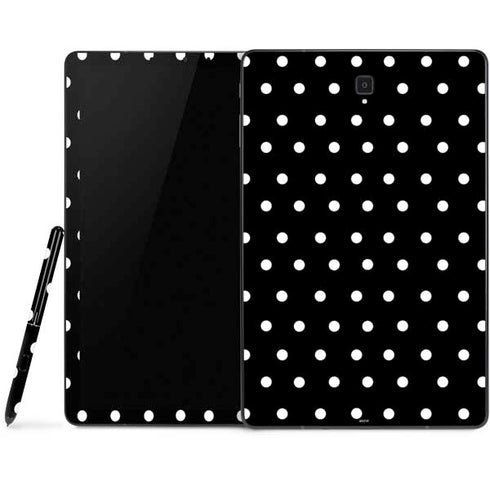 Black and White Polka Dots Samsung Galaxy Tab Skin