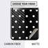 Black and White Polka Dots Galaxy Z Flip Skin