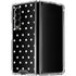 Black and White Polka Dots Galaxy Z Fold4 5G Clear Case