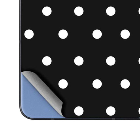 Black and White Polka Dots Galaxy Z Fold5 5G Skin