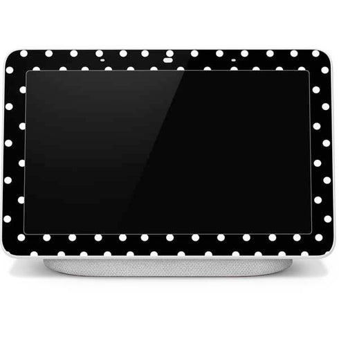 Black and White Polka Dots Google Home Hub Skin