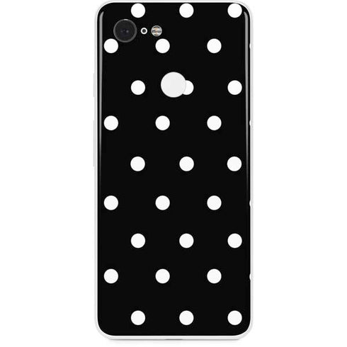 Black and White Polka Dots Google Pixel 3 Skin