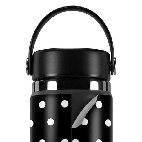 Black and White Polka Dots Hydro Flask 20oz Wide Mouth Skin