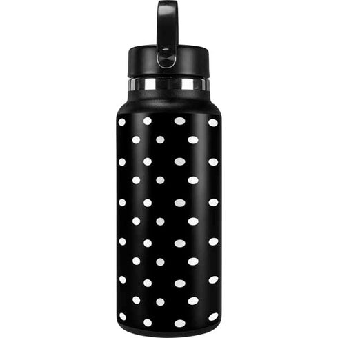 Black and White Polka Dots Hydro Flask 32oz Wide Mouth Skin