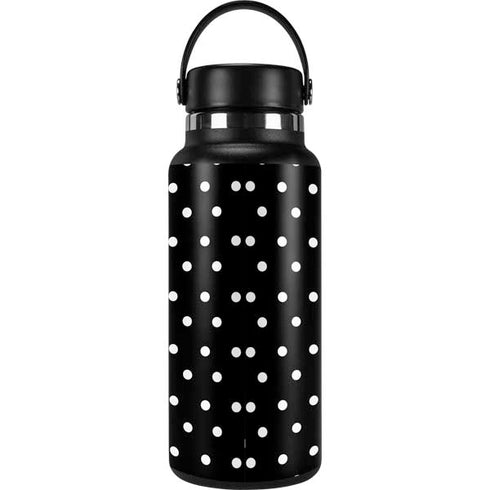 Black and White Polka Dots Hydro Flask 32oz Wide Mouth Skin