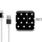 Black and White Polka Dots iPad Charger (10W USB) Skin