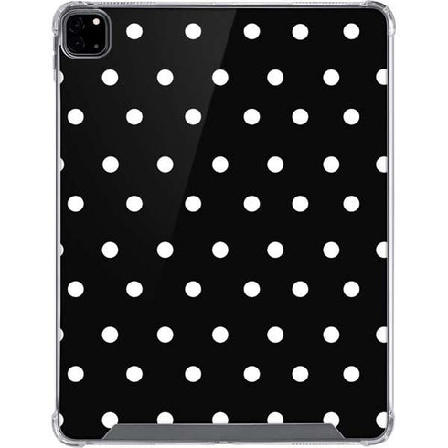 Black and White Polka Dots iPad Pro 12.9in (2020) Clear Case