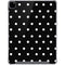 Black and White Polka Dots iPad Pro 12.9in (2020) Clear Case