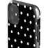 Black and White Polka Dots iPhone 11 Impact Case