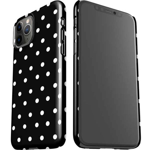 Black and White Polka Dots iPhone 11 Pro Lite Case
