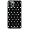 Black and White Polka Dots iPhone 11 Pro Max Clear Case